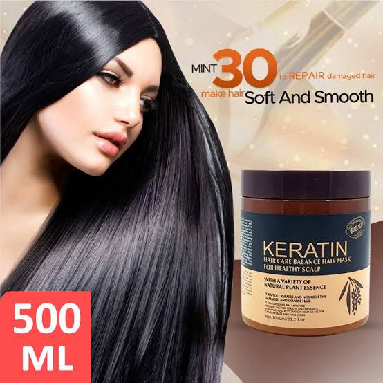 Professional Keratin Hair Repair Mask Deep Conditioning Treatment For Frizzy Damaged And Chemically Treated Hair - 500ML